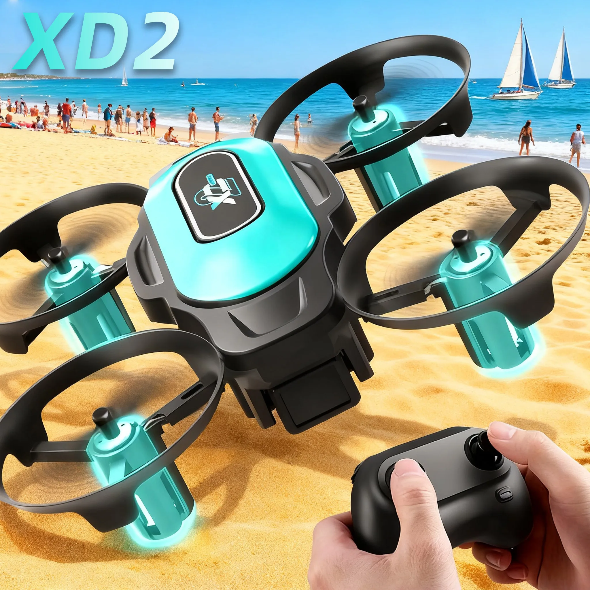 Drone Camera Night Vision - Mini dron XD2, 360 ° Akrobacje,