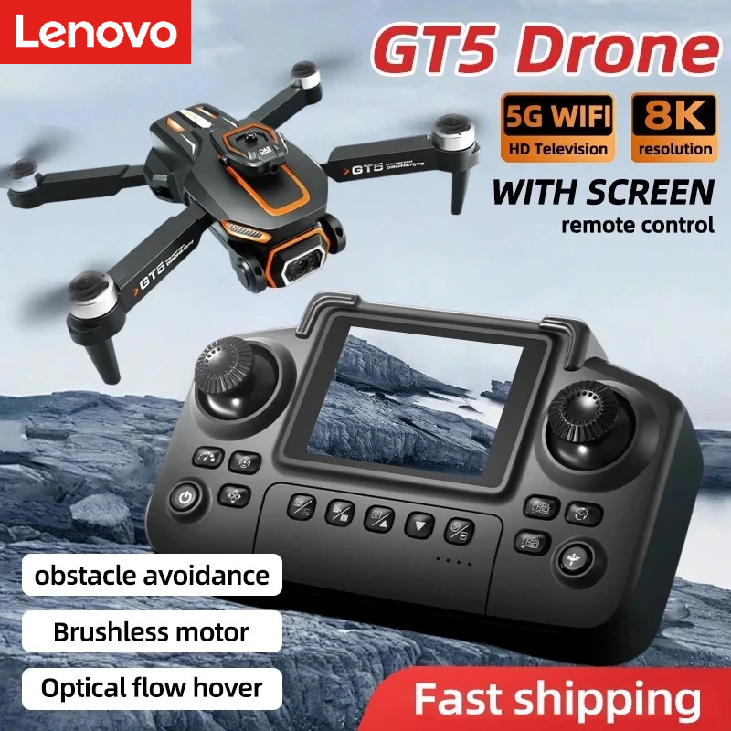 Drone Camera Wide Angle - Dron Lenovo GT5 Mini 4K HD