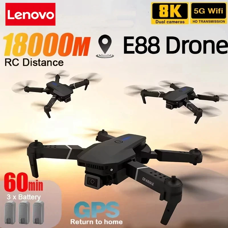 Drone Camera Wide Angle - Lenovo Nowy E88 Pro WIFI Dron