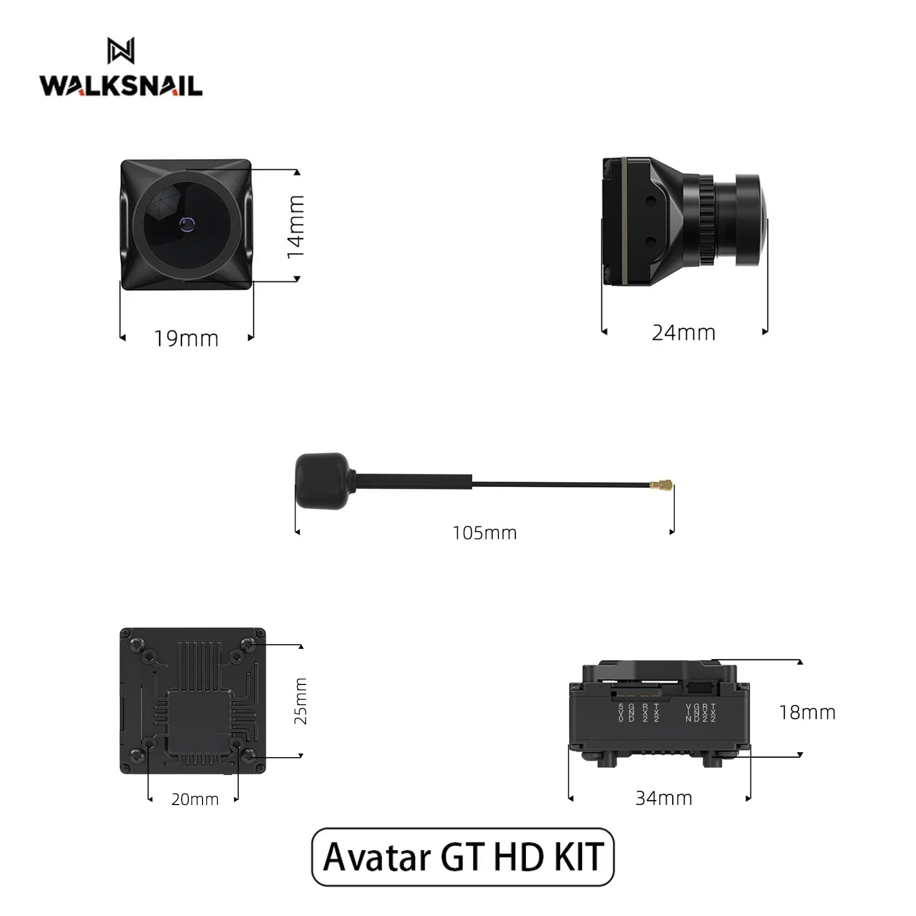 Walksnail Avatar GT HD KIT 2W  – Drone Camera Hd recenzja i cena