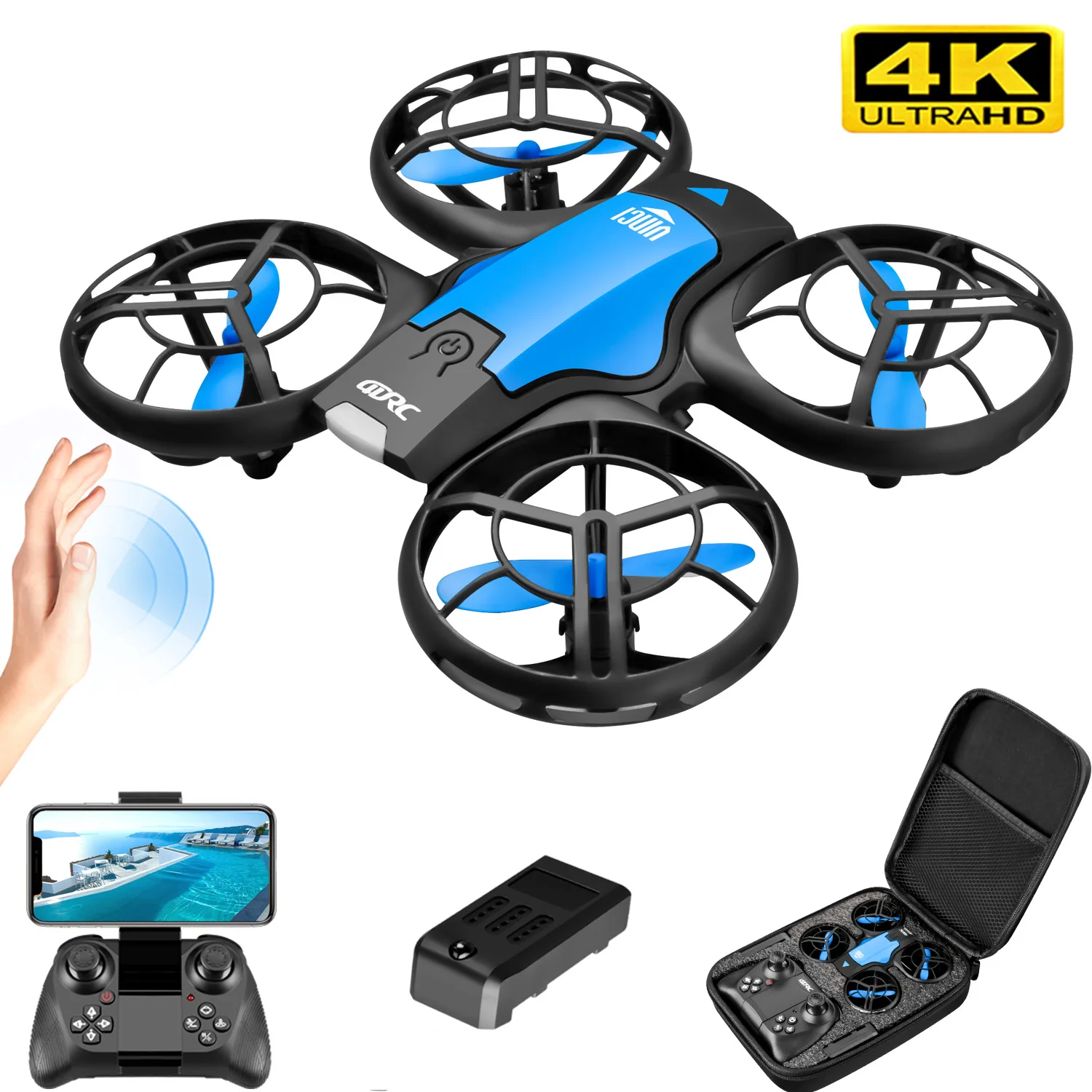 V8 Nowy Mini Dron 4K Profesjon – Drone Camera Wide Angle recenzja i cena