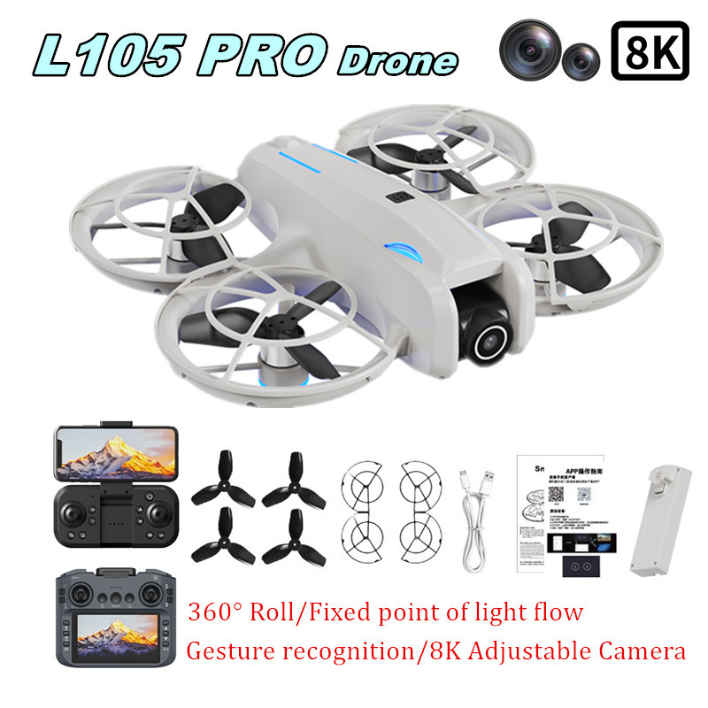 Dron L105 PRO Duel z obiektywe – Drone Camera Lens recenzja i cena